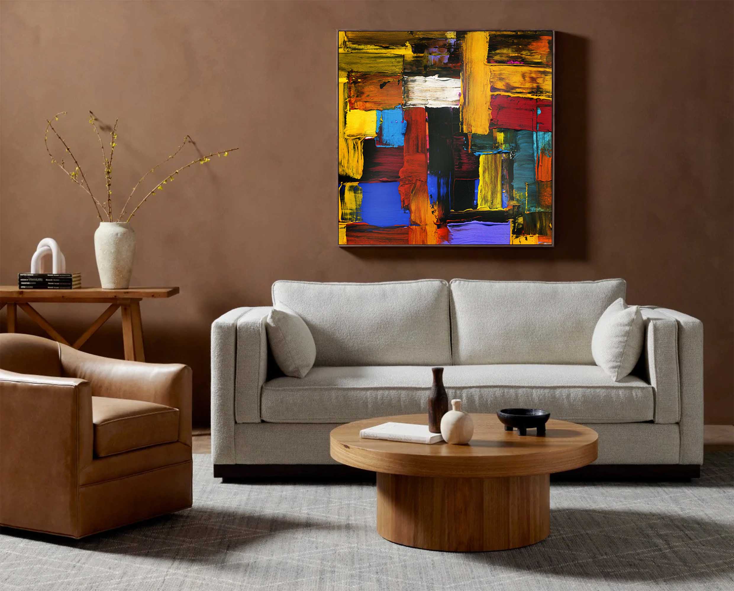 Wall Art Impasto Abstract Layer Maximalist