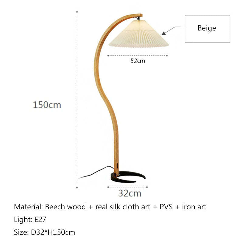 Muto Unique LED Floor Lamp, Wood/Metal, Living Room - Neutralighting