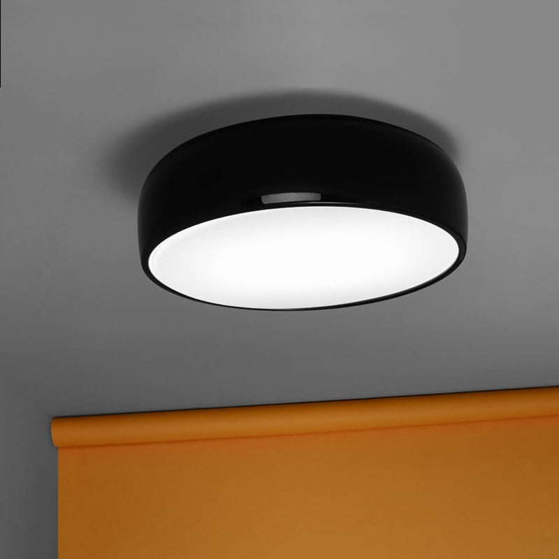 Arisha Modern Dish Shaped Metal Ceiling Light, Black/White - Neutralighting