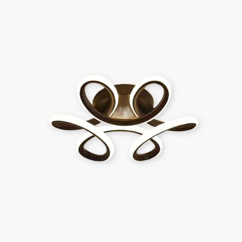 Fael Modern Flower Shape Metal Ceiling Light, Black/White, Hallway - Neutralighting