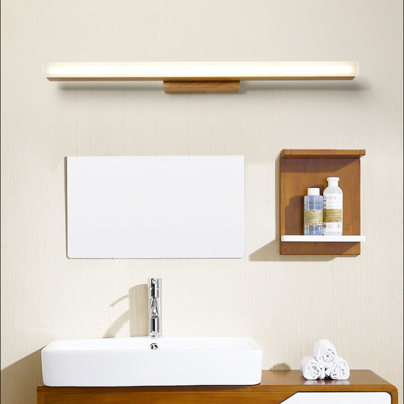 Arisha Modern Minimalist Linear Wooden Wall Lamp, Wood/Walnut - Neutralighting