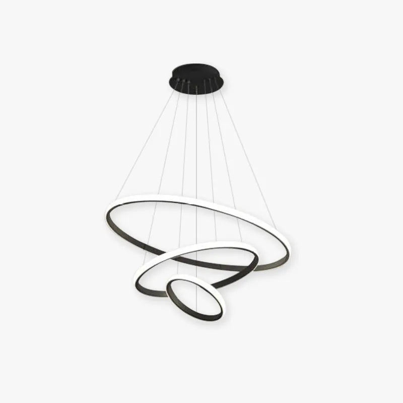 Pendant Light Modern Ring Black Gold Living Room | Neutralighting