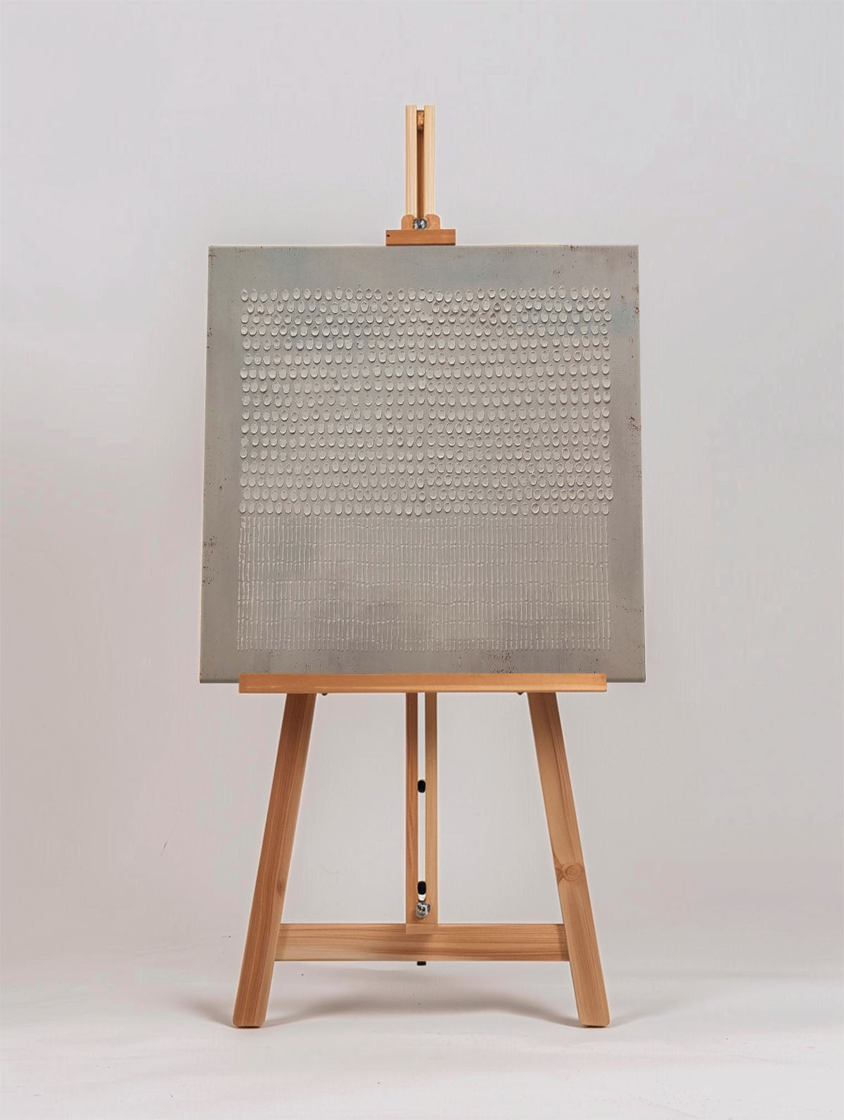 Wall Art Neutral Dots Grid Abstract Textured Bedroom | Neutralighting