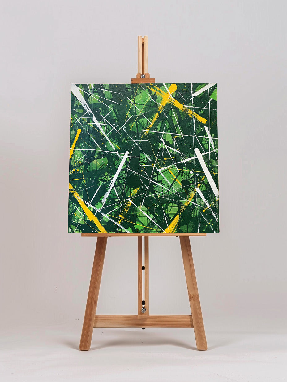 Emerald Chaos Contemporary Painting