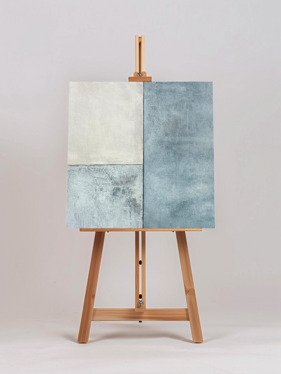 Blue Mist Minimalist Landscape