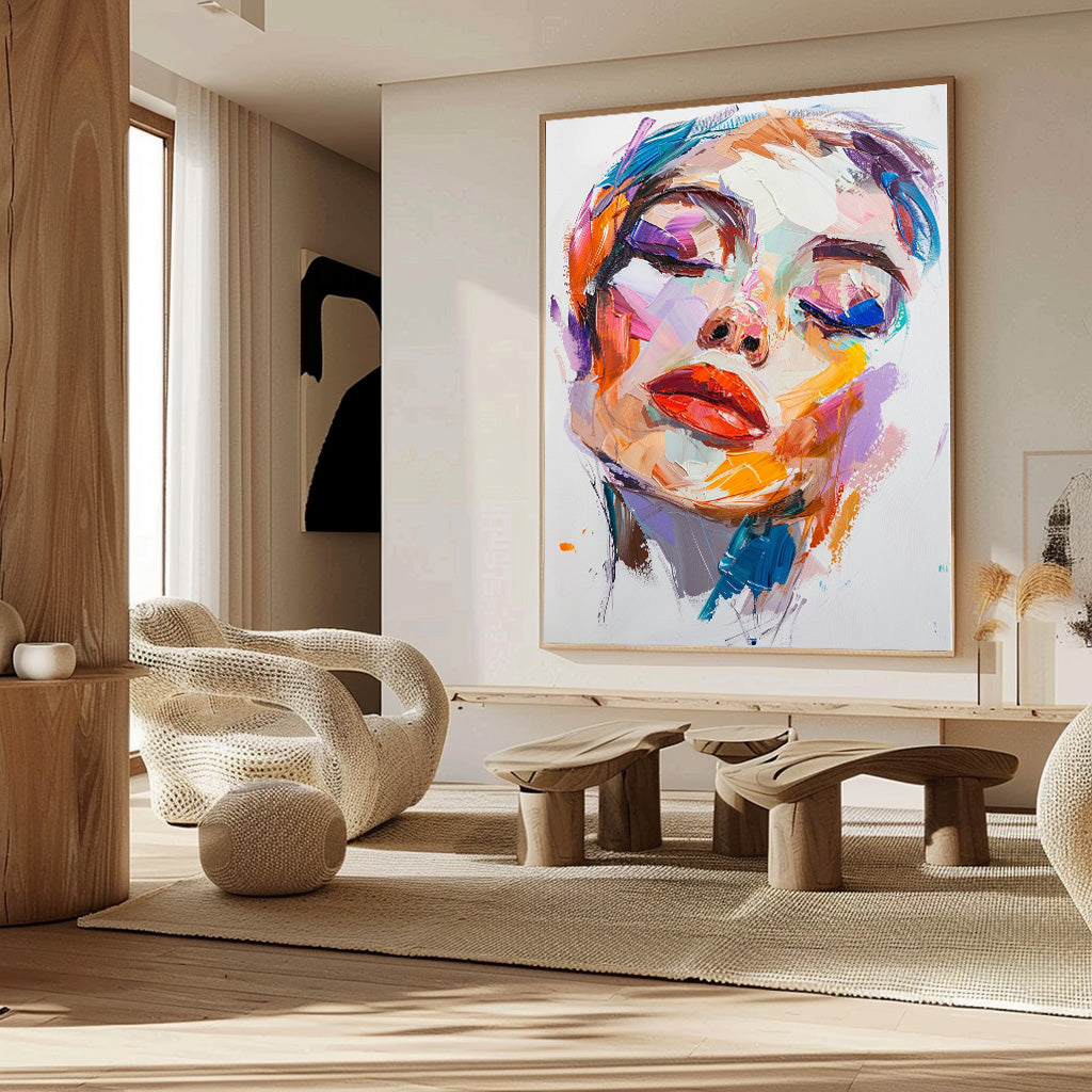 Colorful Muse Brushwork Painting