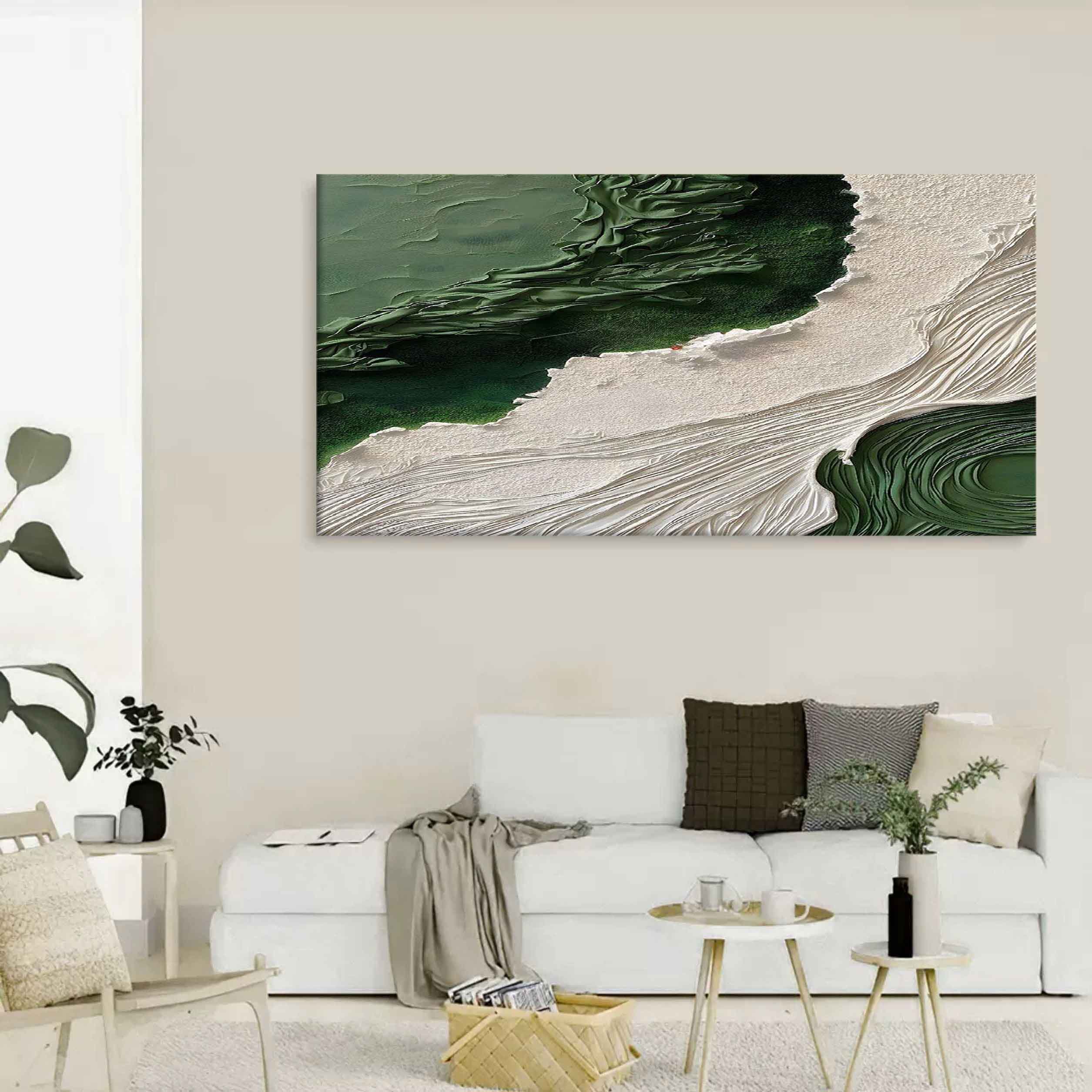Wall Art Plaster Wave Abstract Modern
