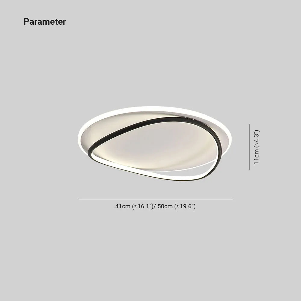 Arisha Minimalist Ring Modernom Flush Mount Ceiling Light - Neutralighting