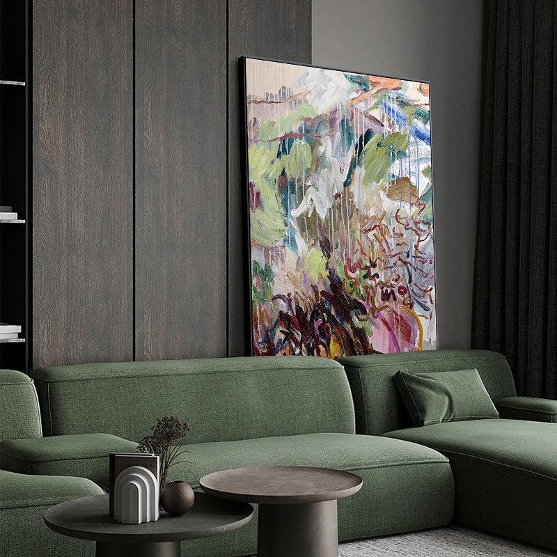Wall Art Dense Abstract Expressionist Botanical
