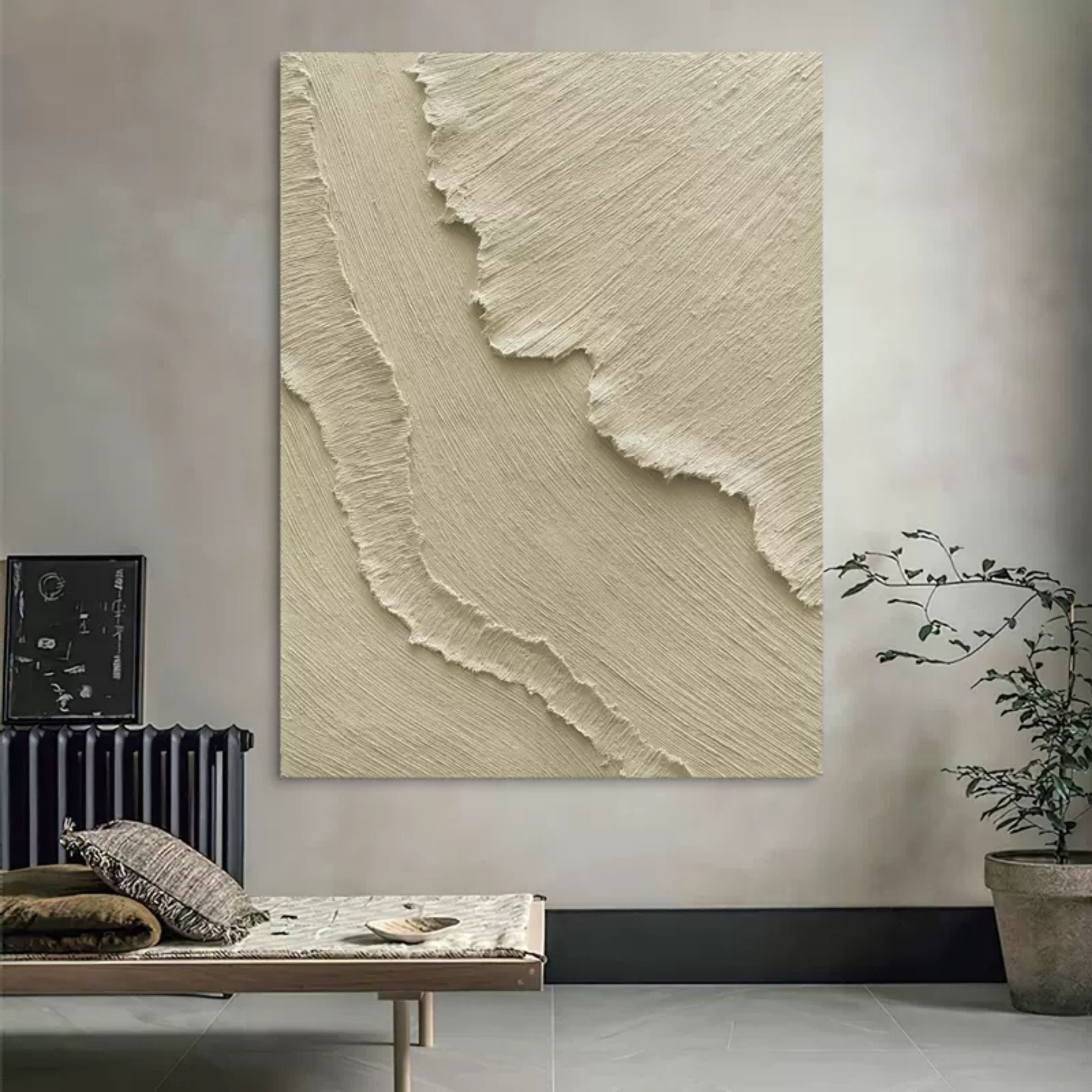 Plaster Art Texture Painting SG004 - Neutralighting