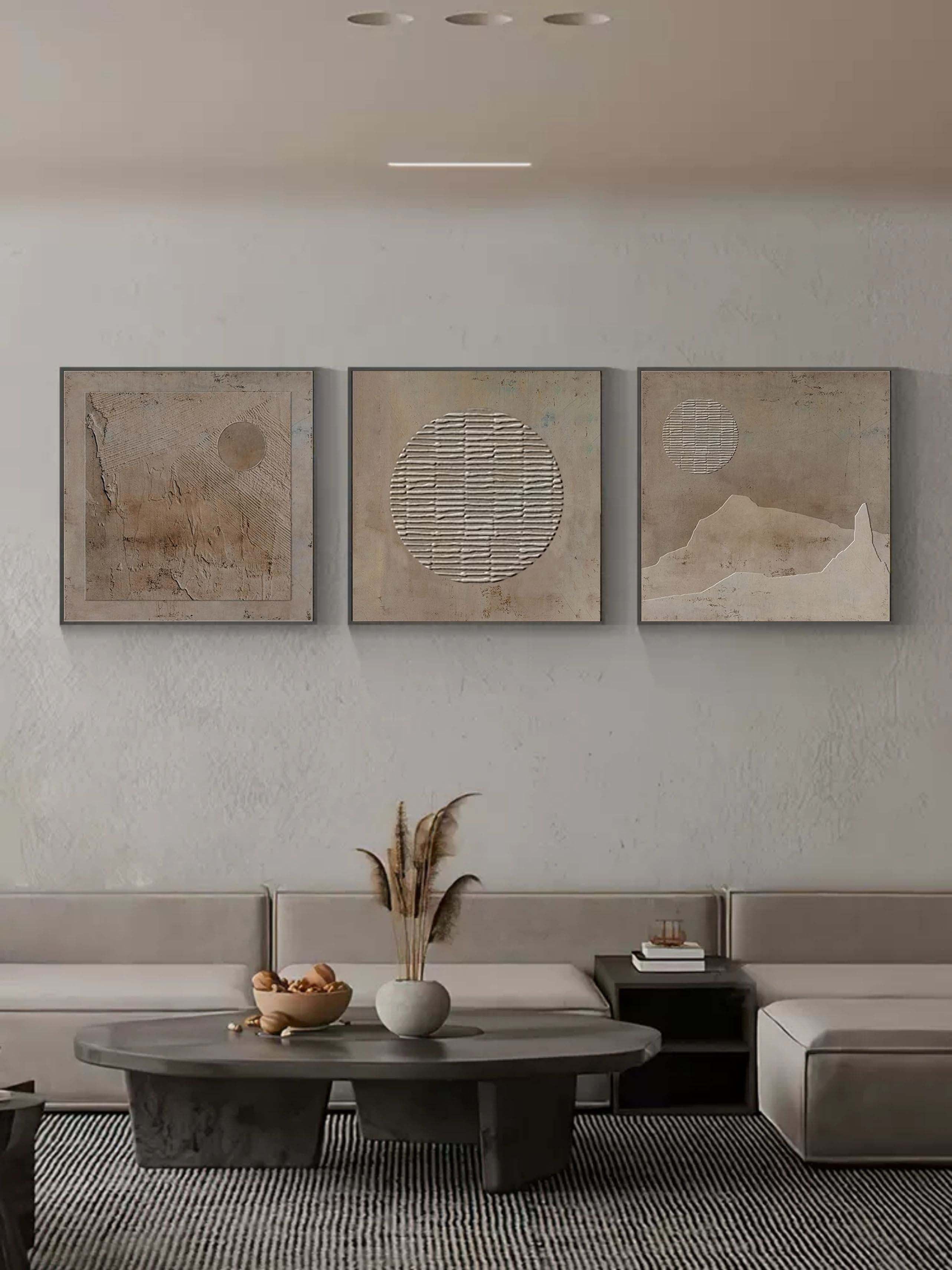 Abstract Painting Set Of 3 SP062 - Neutralighting