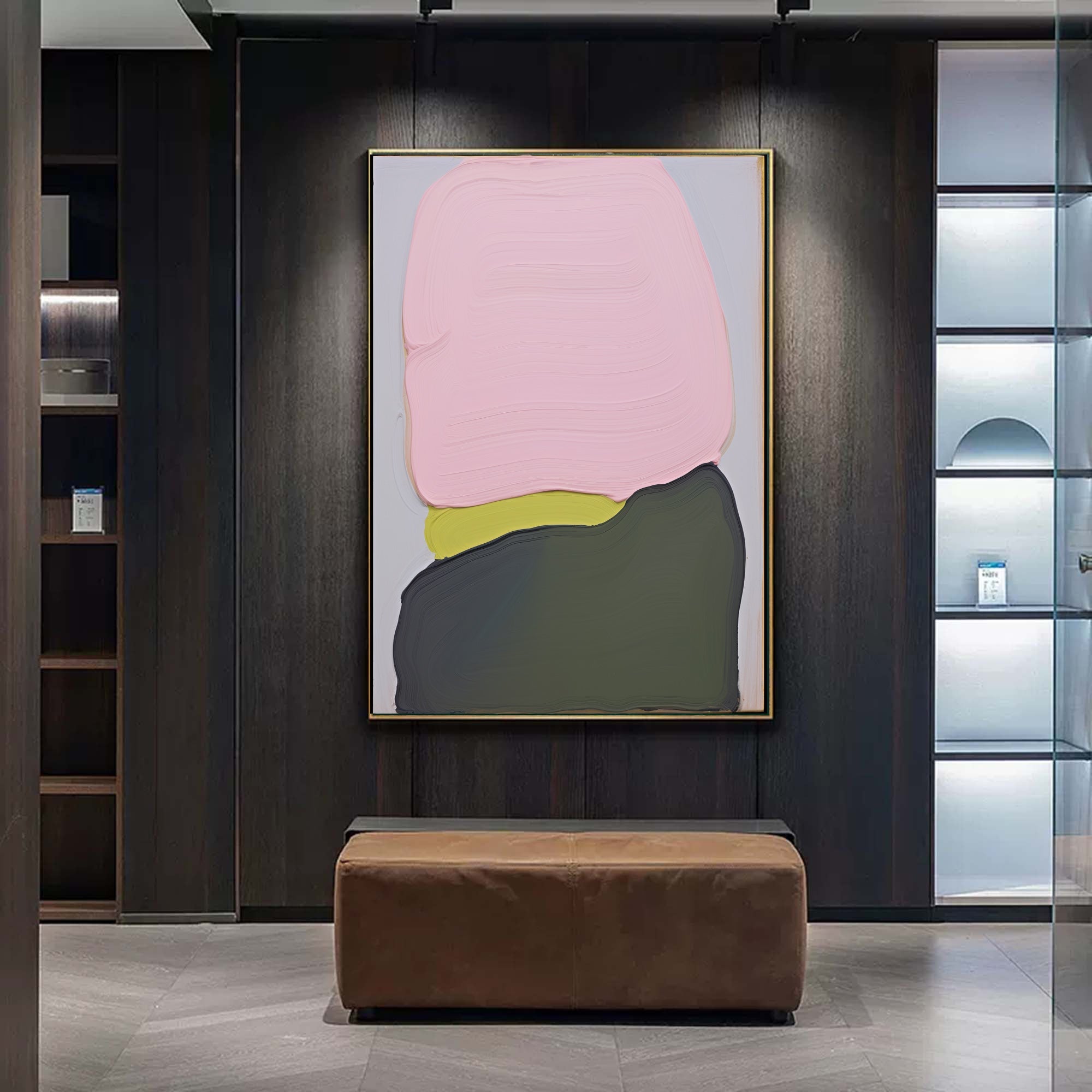 Wall Art Horizontal Strata Subtle Indentations Linear