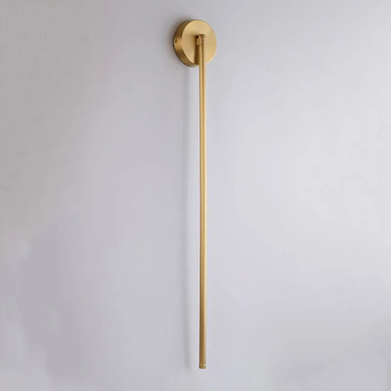 Fauro Modern Linear Metal&Silica Gel Wall Mount Lamps, Gold - Neutralighting