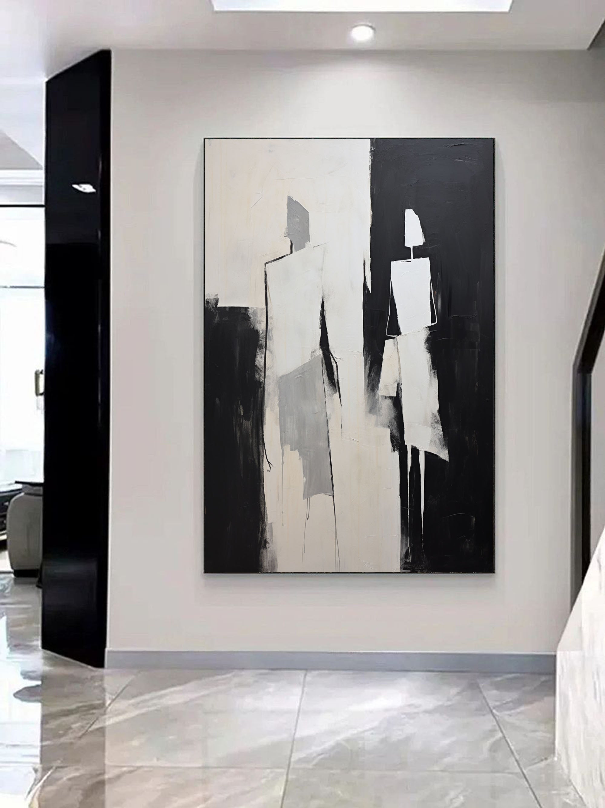 Wall Art Geometric Silhouettes Contemporary Minimalist