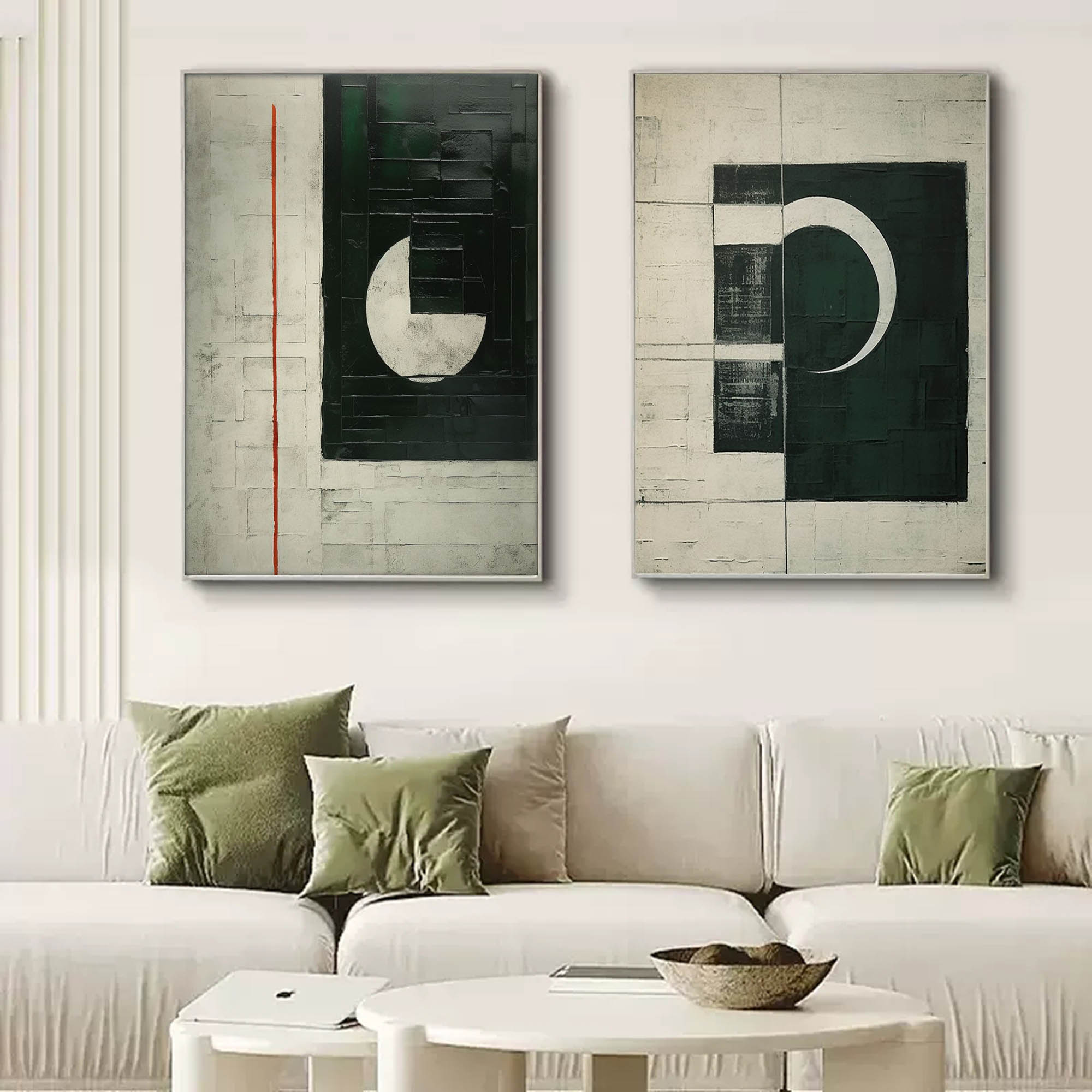 Abstract Painting Set Of 2 SP150 - Neutralighting