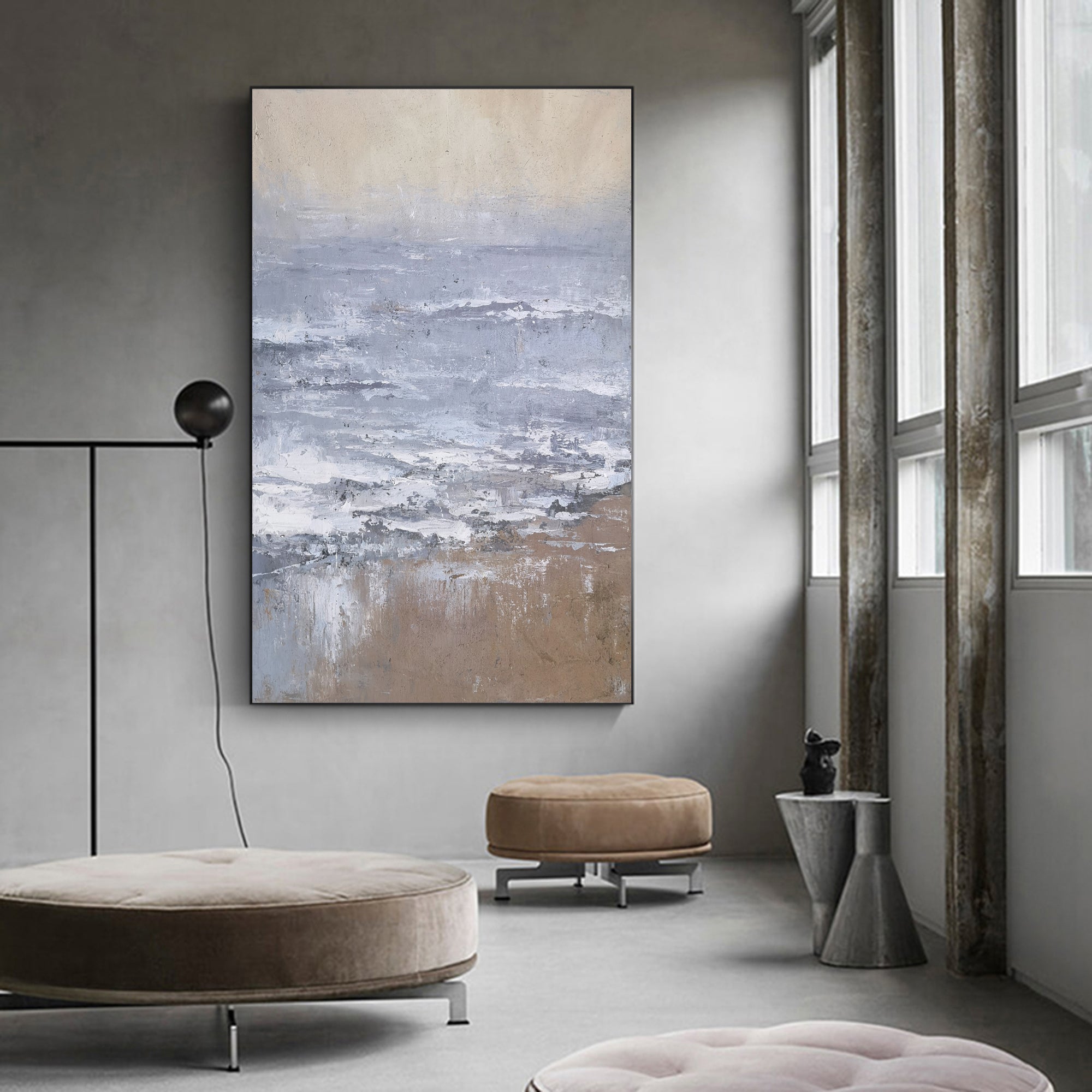 Seaside Abstract Painting ABSV04 - Neutralighting