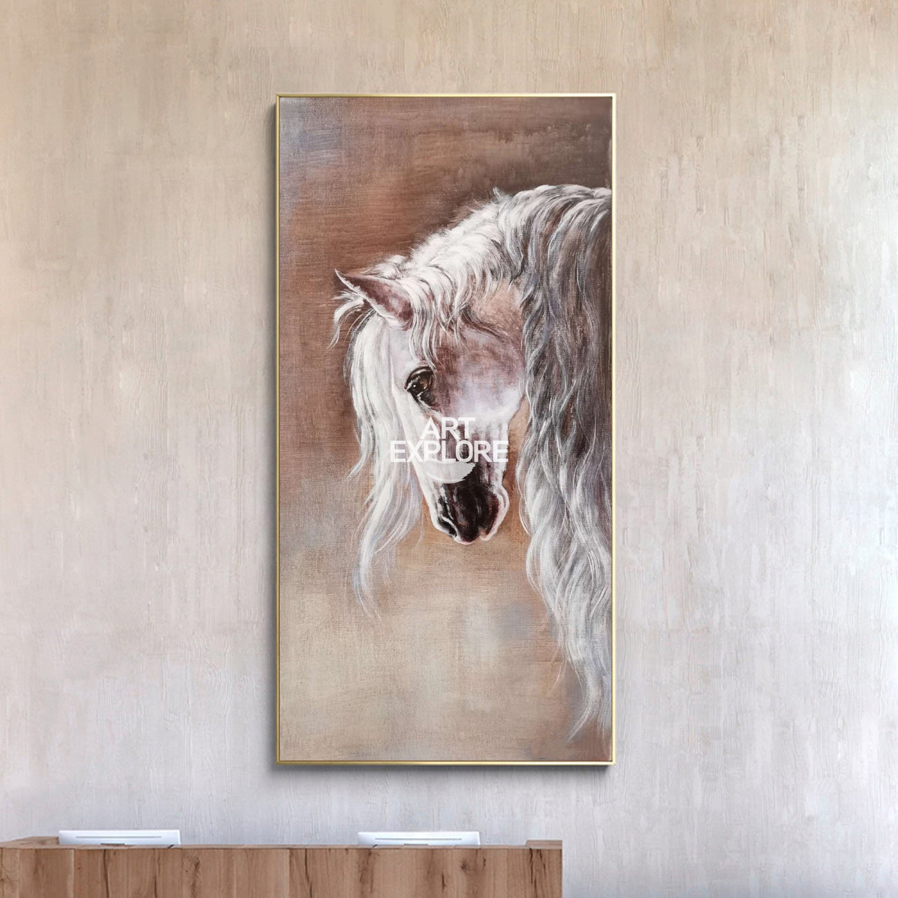 Horse Abstract Art #ANH29