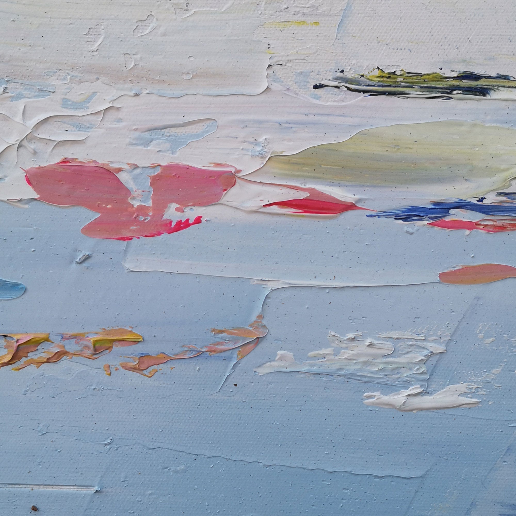 Blue Abstract Landscape Art 48'' X 36'' IS64 - Neutralighting