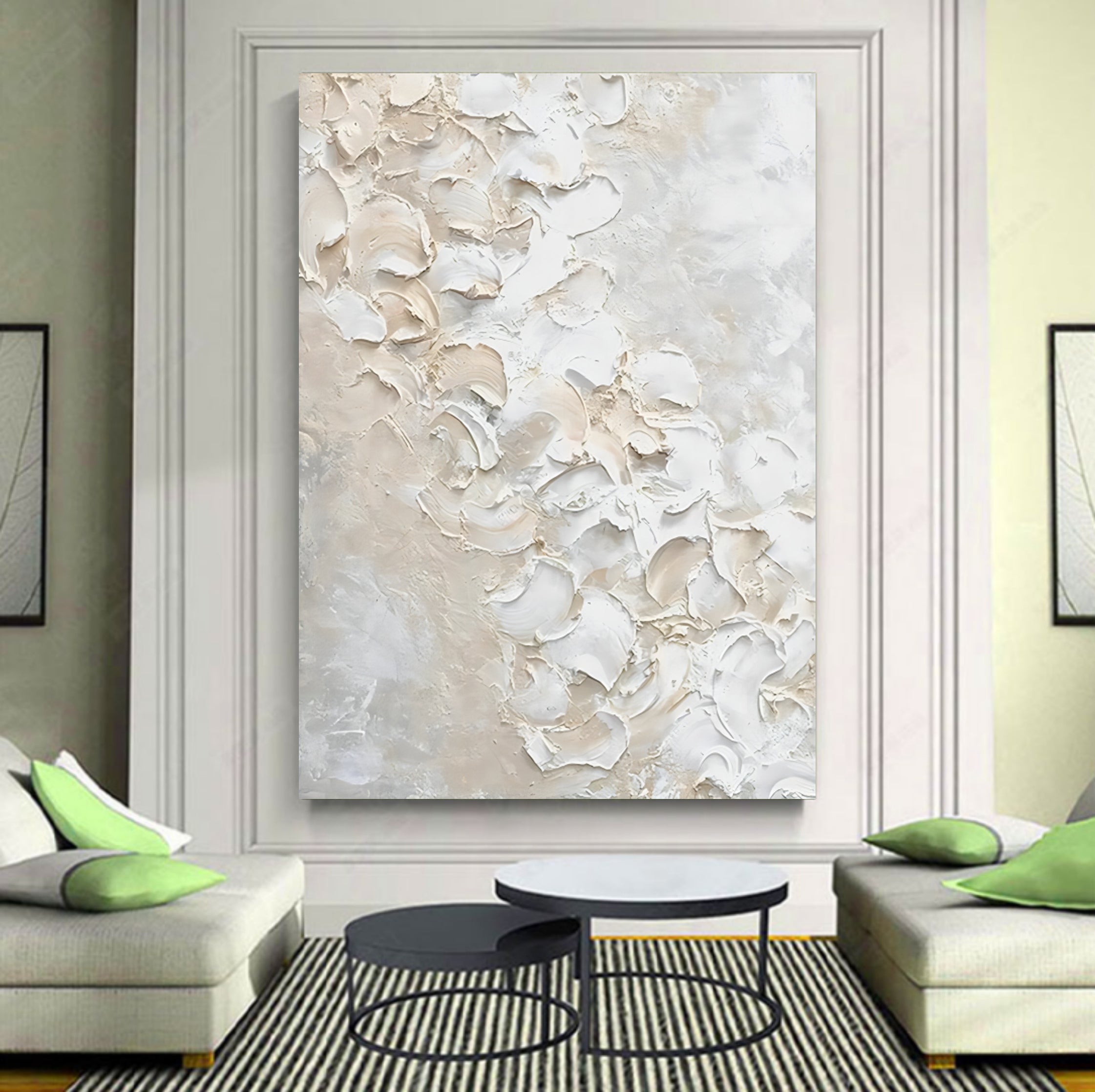 Plaster Art Texture Painting SG165 - Neutralighting