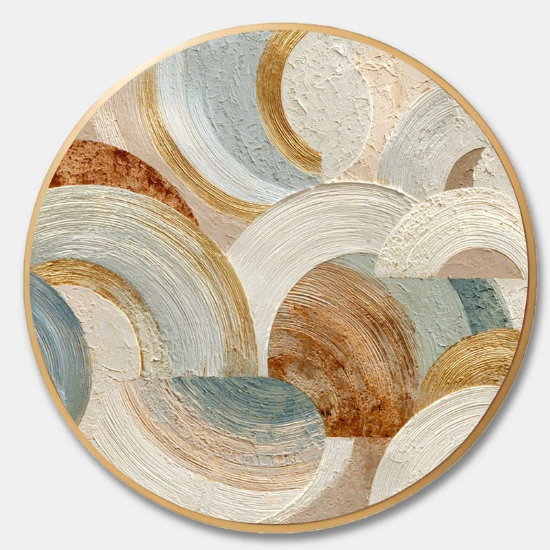 Wall Art Minimalist 3D Textured Abstract Swirl