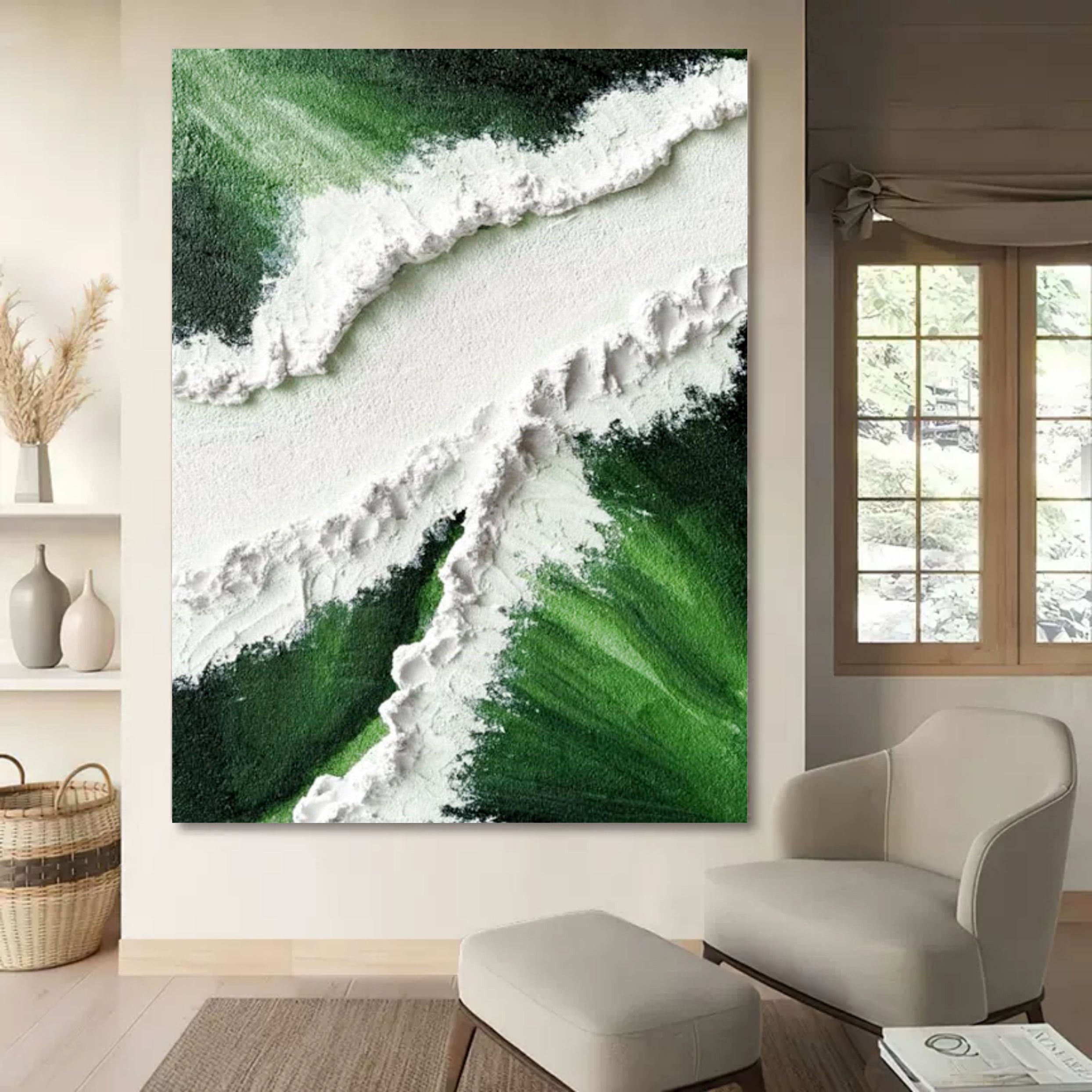 Plaster Art Texture Painting SG163 - Neutralighting