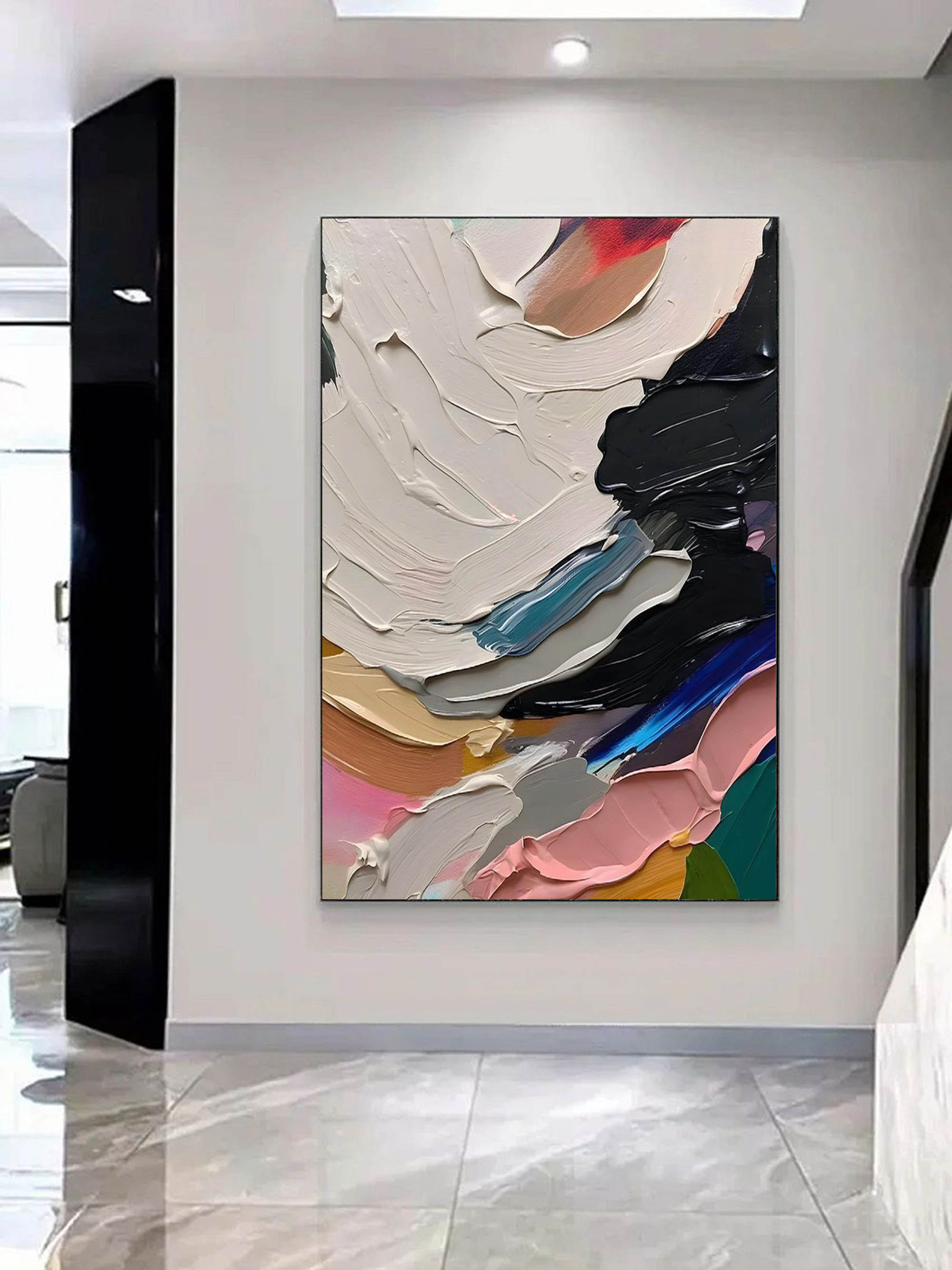Wall Art Colorful Texture Energetic Modern