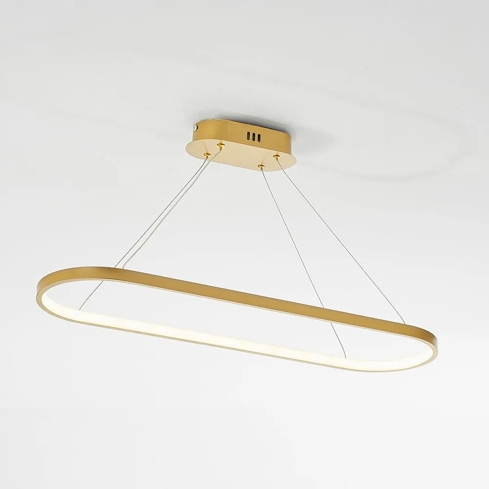 Junel Minimalist Oval Interior Hanging Pendant Light - Neutralighting