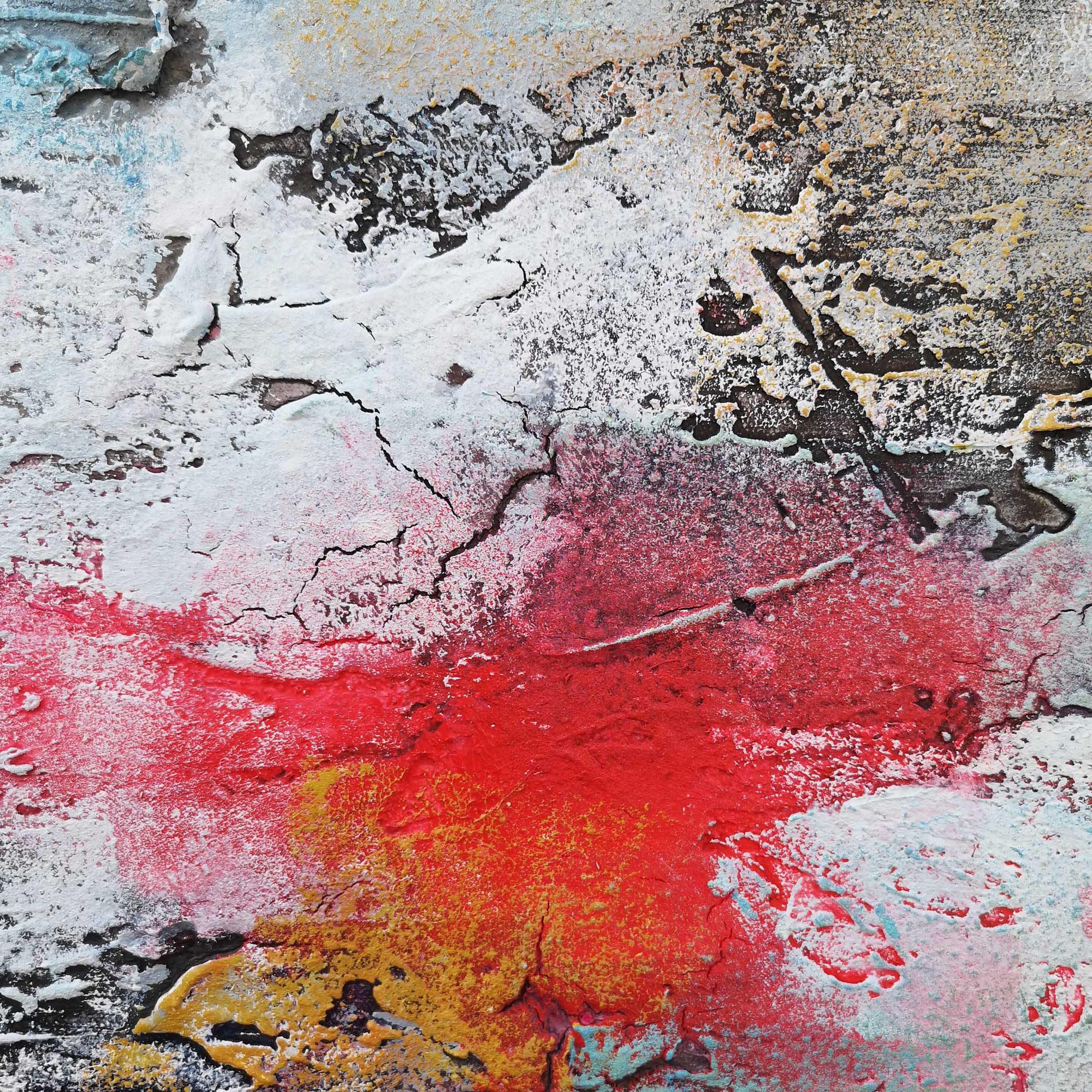 Blue Pink Abstract Expressionist Painting