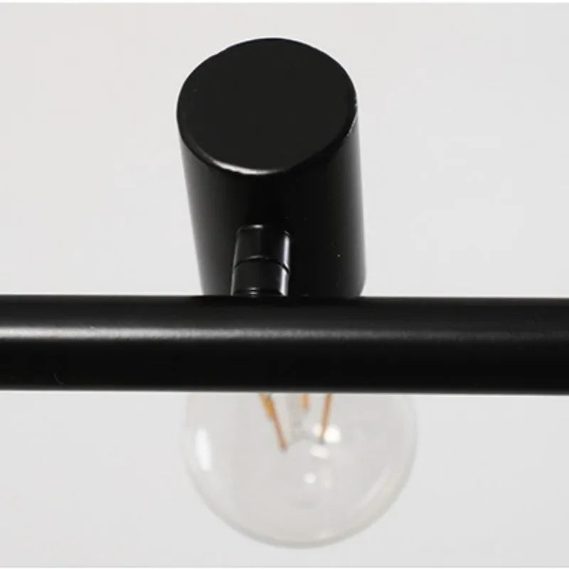 Epoch Vintage LED Chandelier Black Metal Dining/Living Room/Bar - Neutralighting
