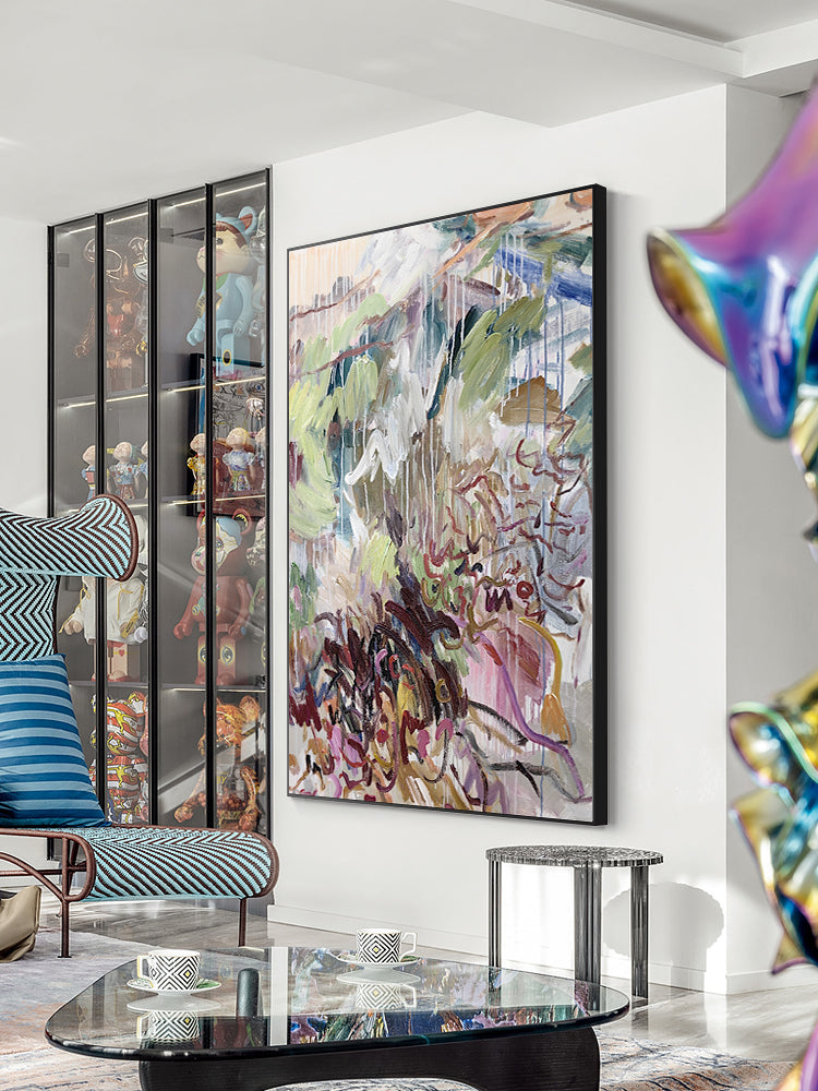 Wall Art Dense Abstract Expressionist Botanical