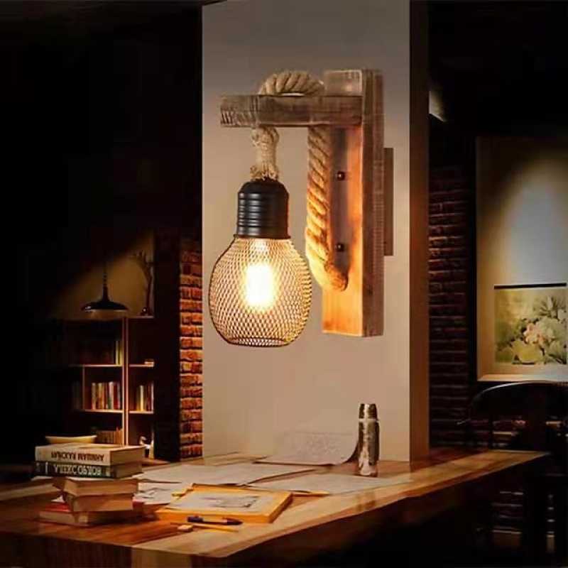 Silva Solid Wood Wall Lamp for Hallway & Living Room - Neutralighting
