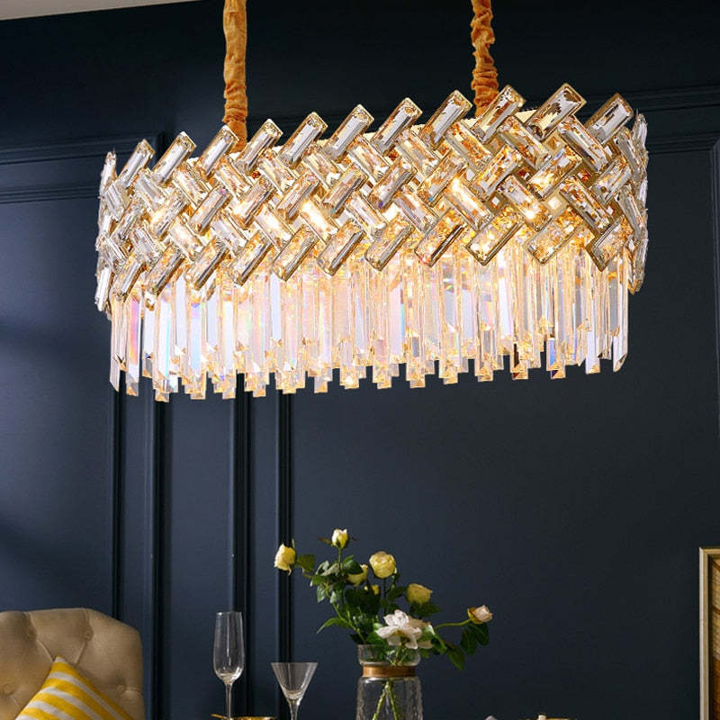 Kristy Luxury Gold Chandelier, Crystal & Metal - Neutralighting