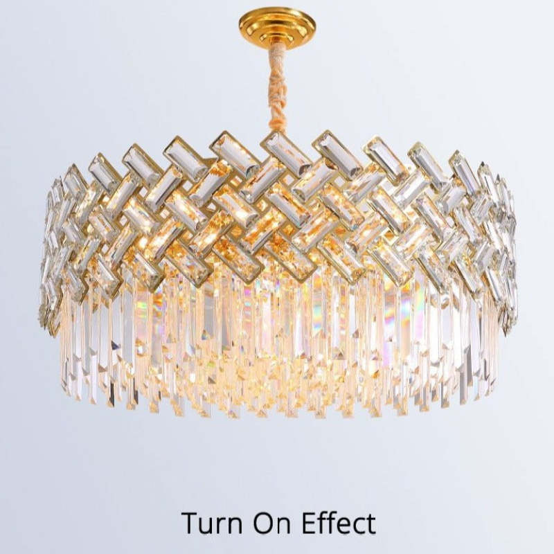 Kristy Luxury Gold Chandelier, Crystal & Metal - Neutralighting
