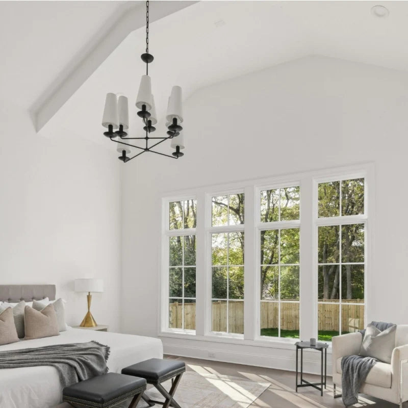 Silva Vintage LED Chandeliers White Black Bedroom Kitchen