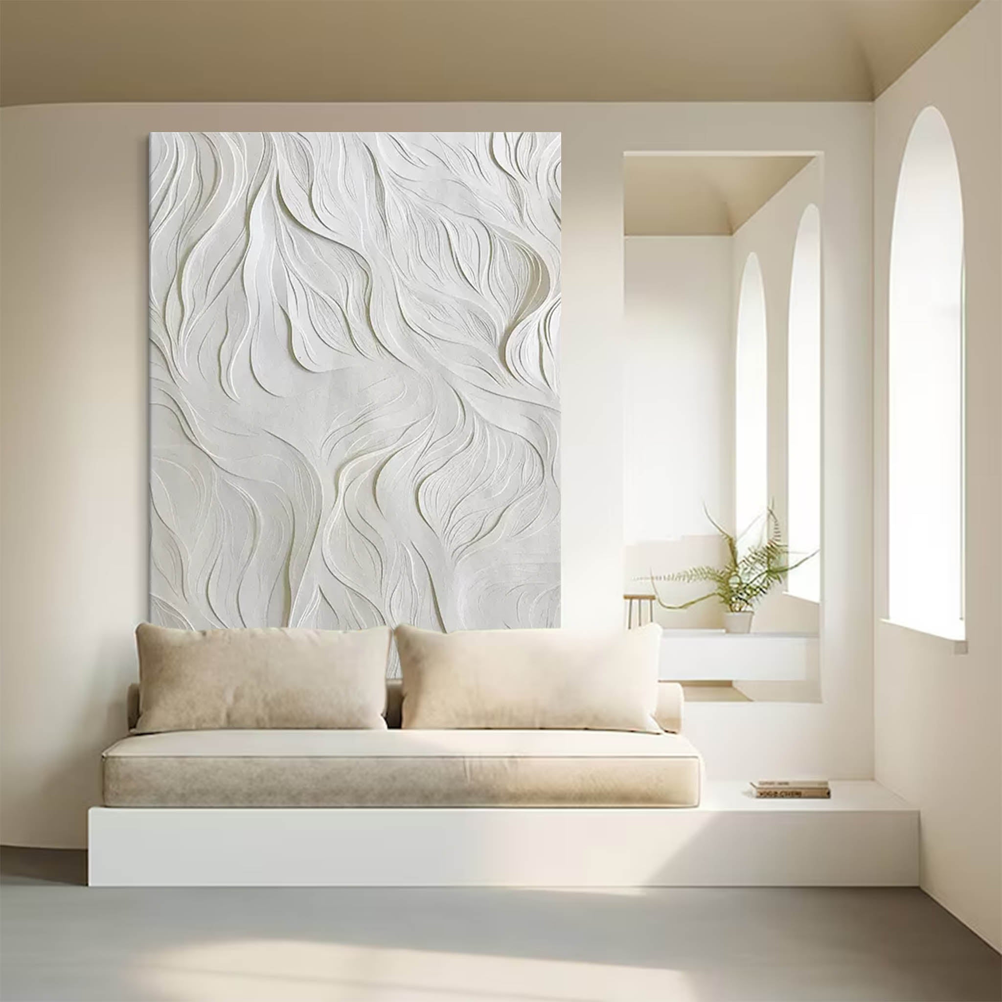 Wall Art Minimalist Elegant Relief Clean