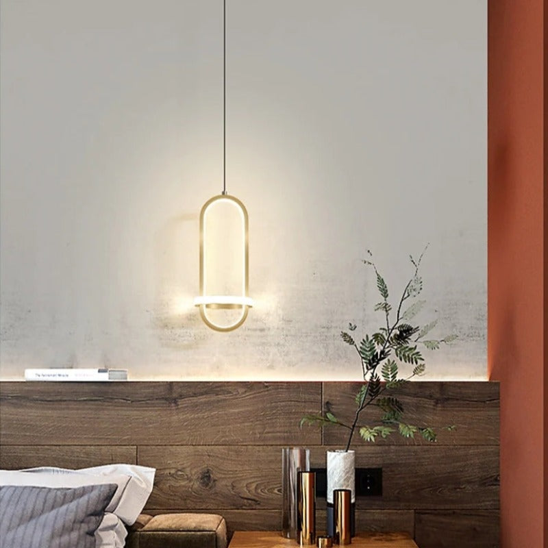 Arisha Modern Minimalist LED Ring Pendant Light Bedsides - Neutralighting