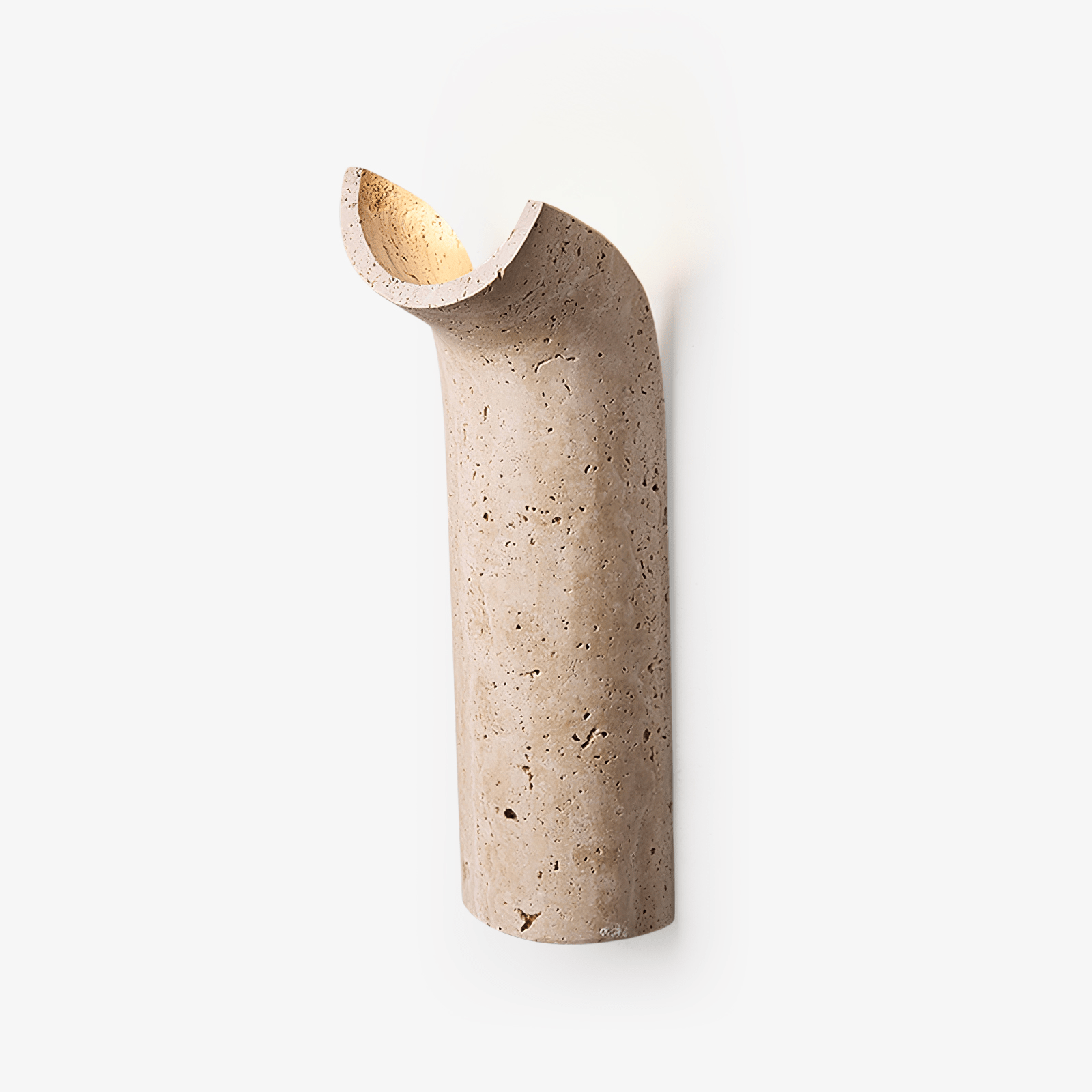 Lycoris Travertine Tapered Wall Light - Neutralighting