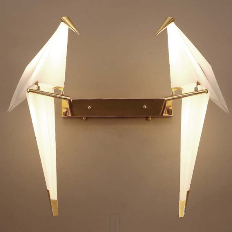 Arisha Wall Lamp Bird Vintage/Art-Deco, Metal/Acrylic, Bedroom - Neutralighting