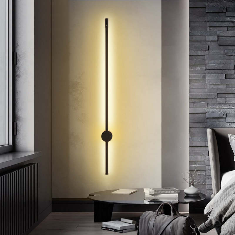 Arisha Modern Minimalist LED Wall Reading Lamp, Black - Neutralighting