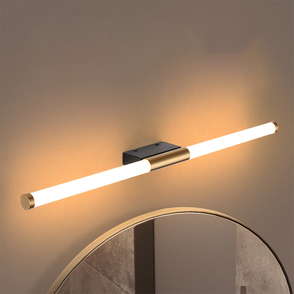 Arisha Modern Linear Cooper White Mirror Front Wall Lamp - Neutralighting