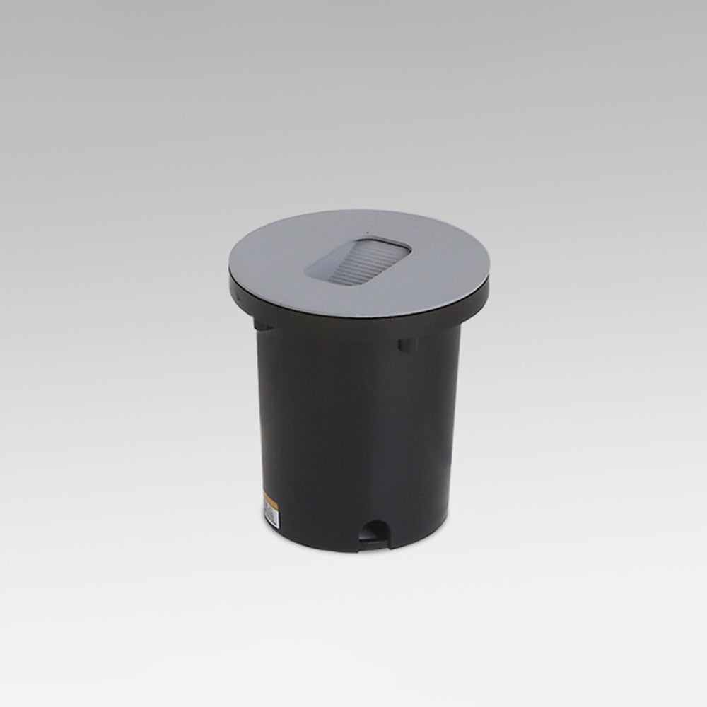 Ray Modern Metal Square/Circular Outdoor Deck/Step Light, Black - Neutralighting