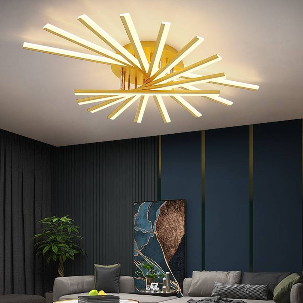 Arisha Linear Flush Mount Ceiling Light, 4 Colour - Neutralighting