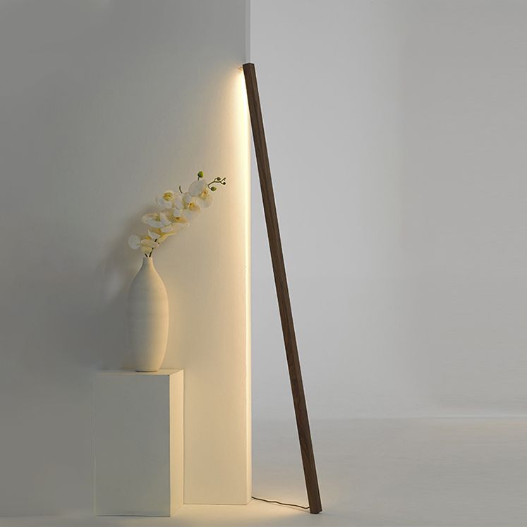 Ozawa Minimalist Linear Nature Wooden Floor Lamp - Neutralighting