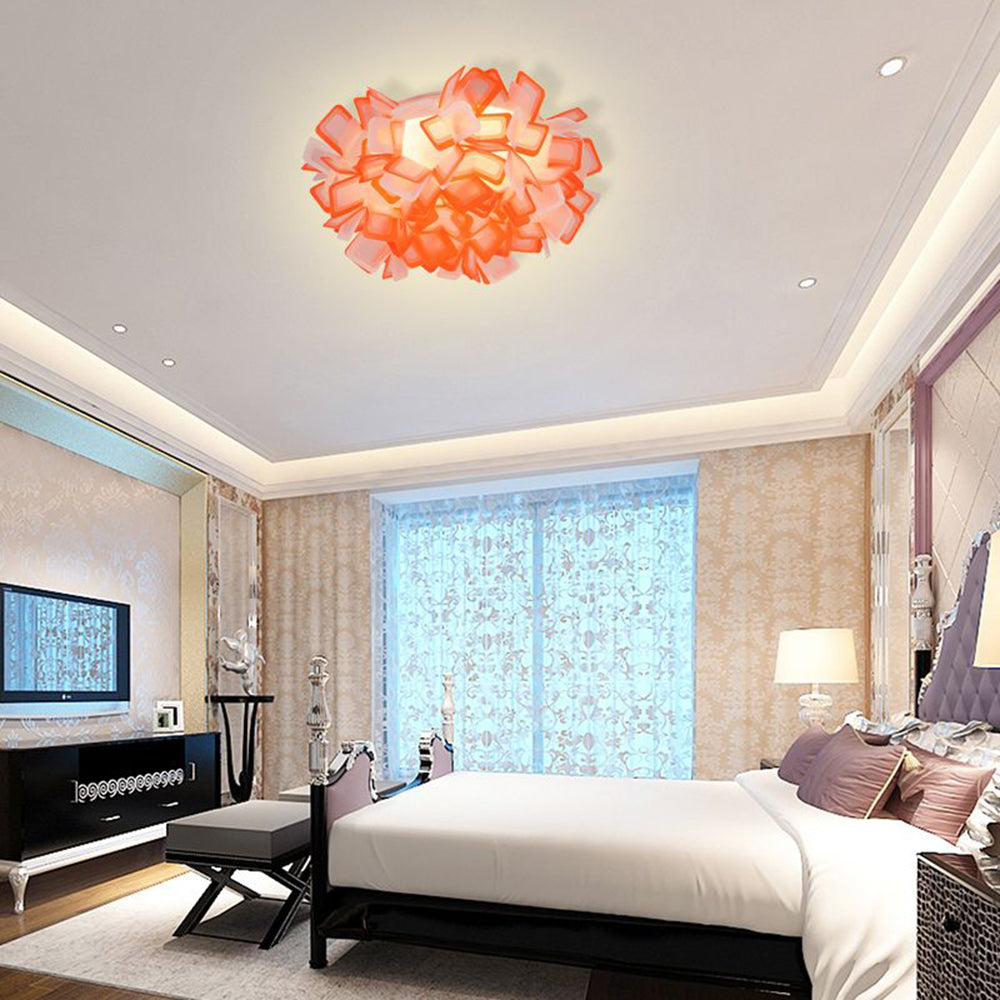 Valentina Art Deco Flower Flush Mount Ceiling Light 7 Colours - Neutralighting