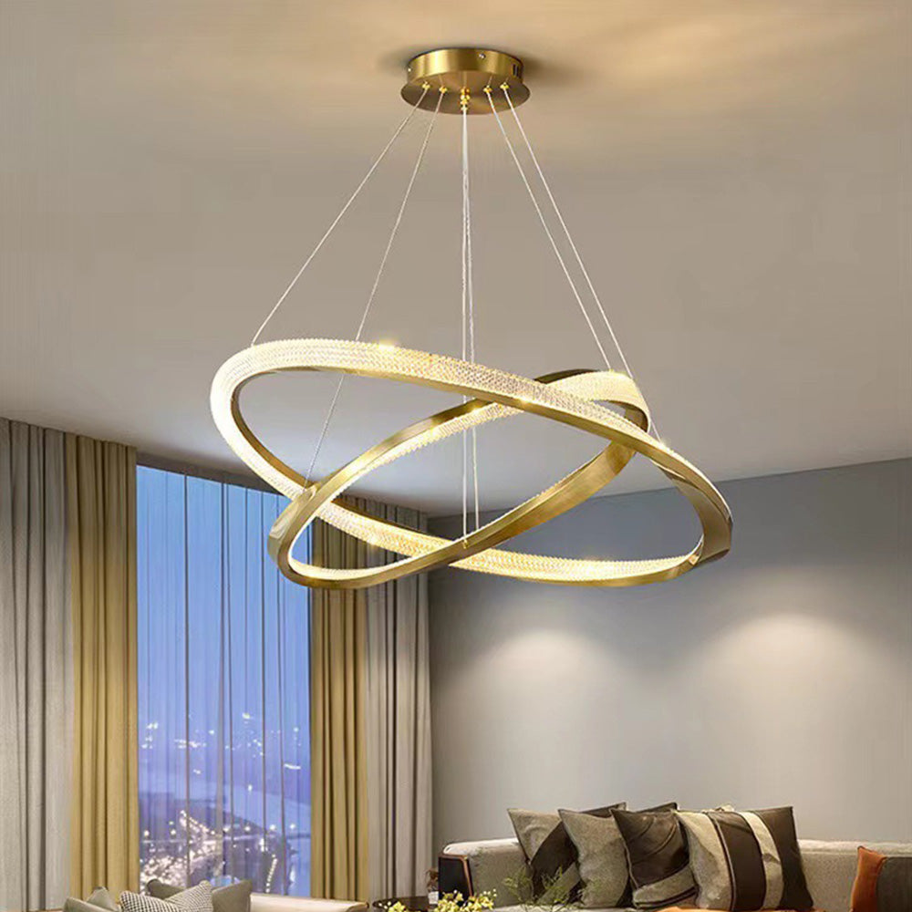 Kristy Pendant Light, Aluminium & Arcylic, 1/2 Rings, 2 Color - Neutralighting