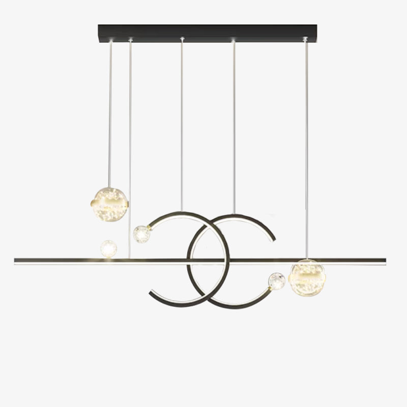Arisha Pendant Light Double-C, Gold/Black Starry-sky - Neutralighting