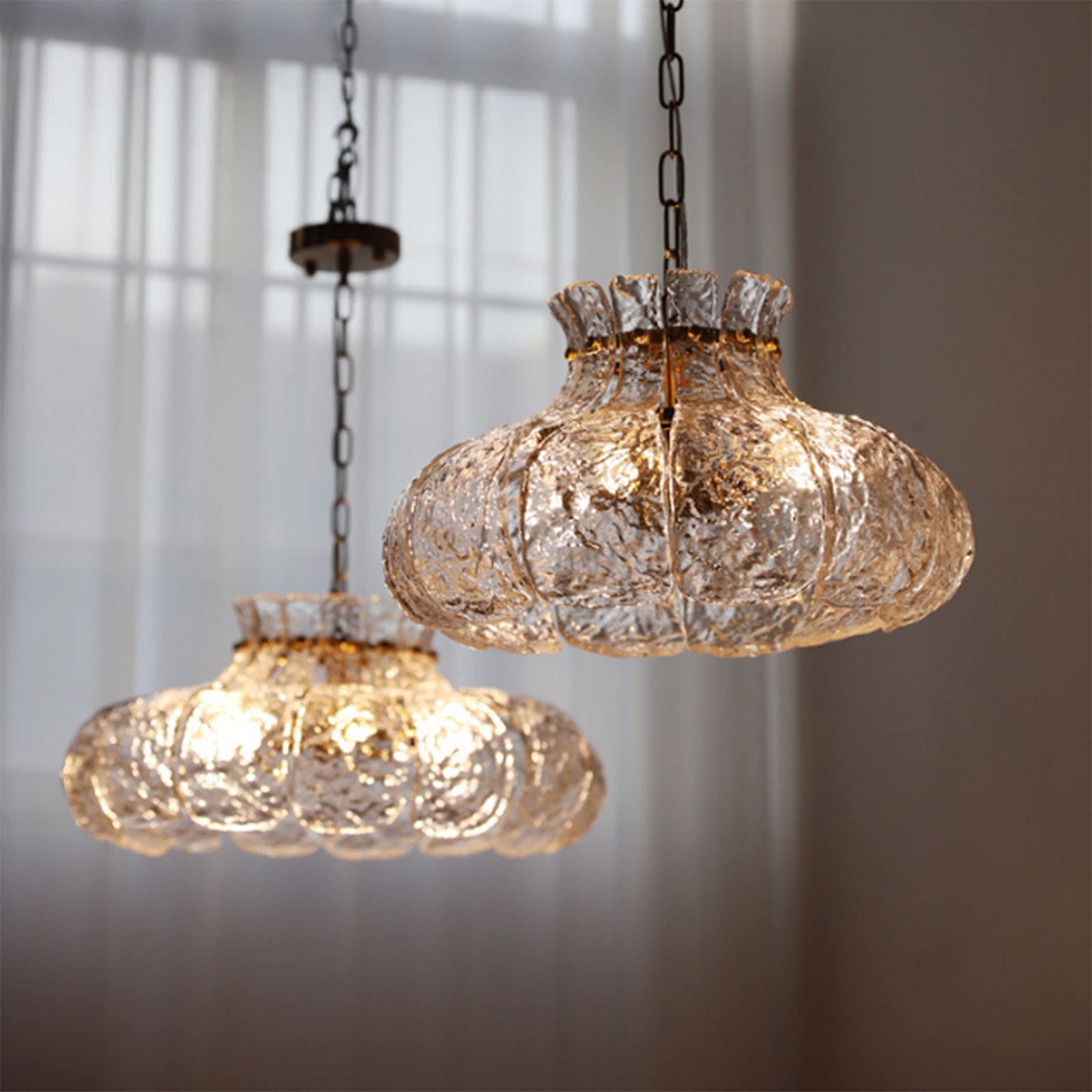 Arisha Modern Pear Shaped Chandelier Ice Melting Glass Bedroom - Neutralighting