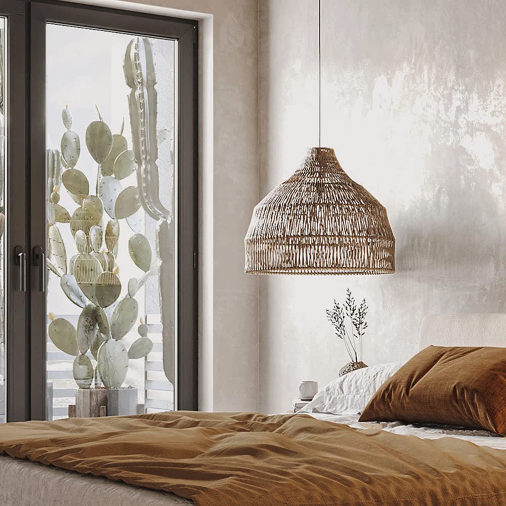 Muto Japanese Vintage Zen Pendant Light Rattan Study Room/Bedroom - Neutralighting