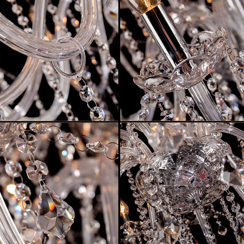 Silva Luxury Candlestick Clear Crystal Chandelier - Neutralighting