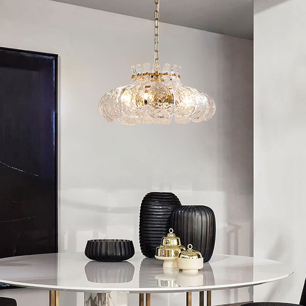 Arisha Modern Pear Shaped Chandelier Ice Melting Glass Bedroom - Neutralighting
